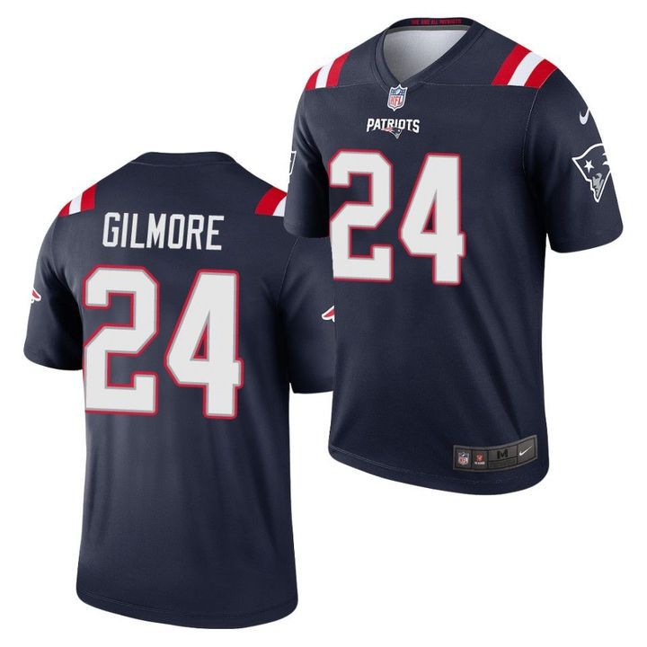 Men New England Patriots #24 Stephon Gilmore Nike Navy Inverted Legend NFL Jersey->new england patriots->NFL Jersey